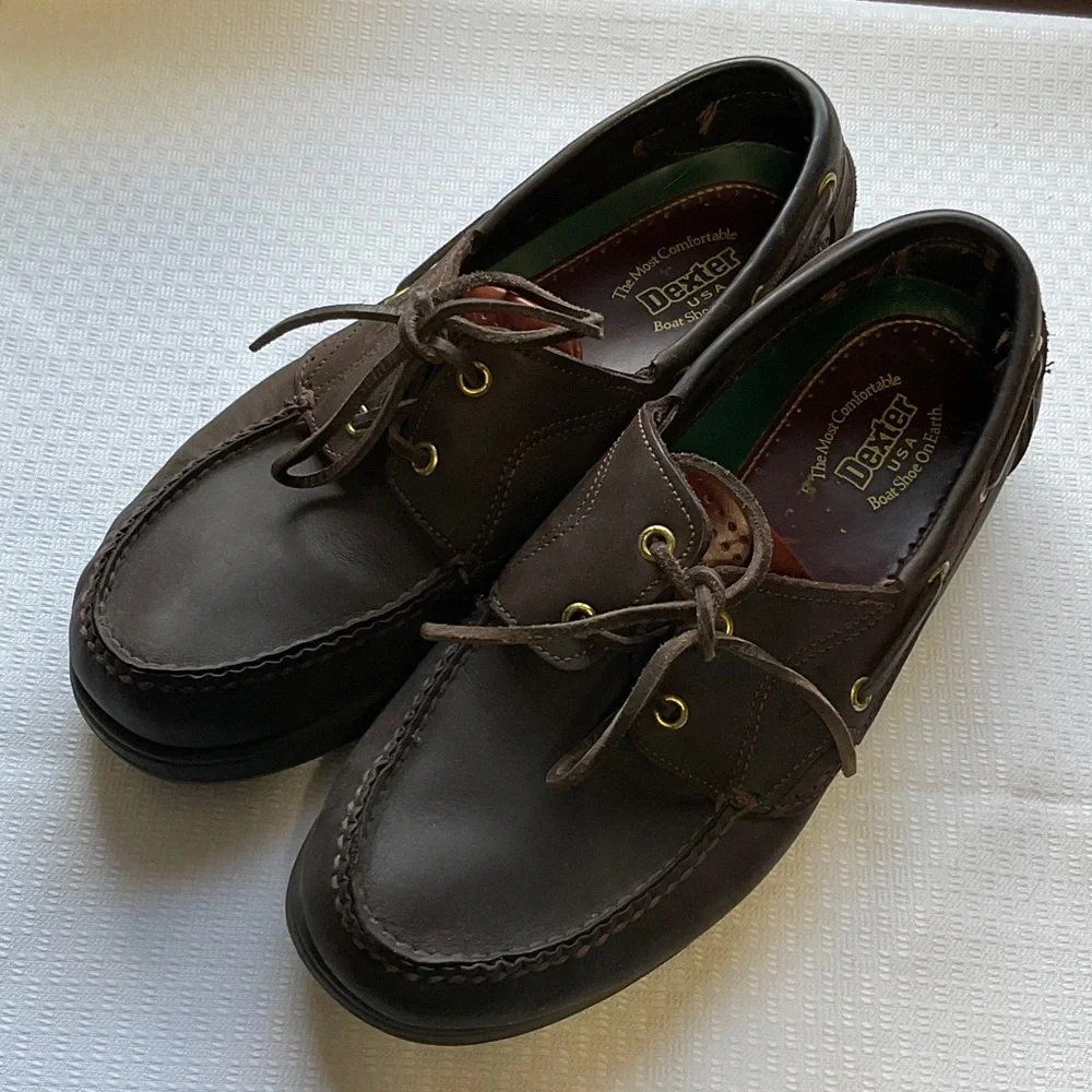 Dexter USA Size 10.5 M Men's Dark Brown Boat Shoes